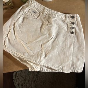 Vintage white denim Union Bay Skort